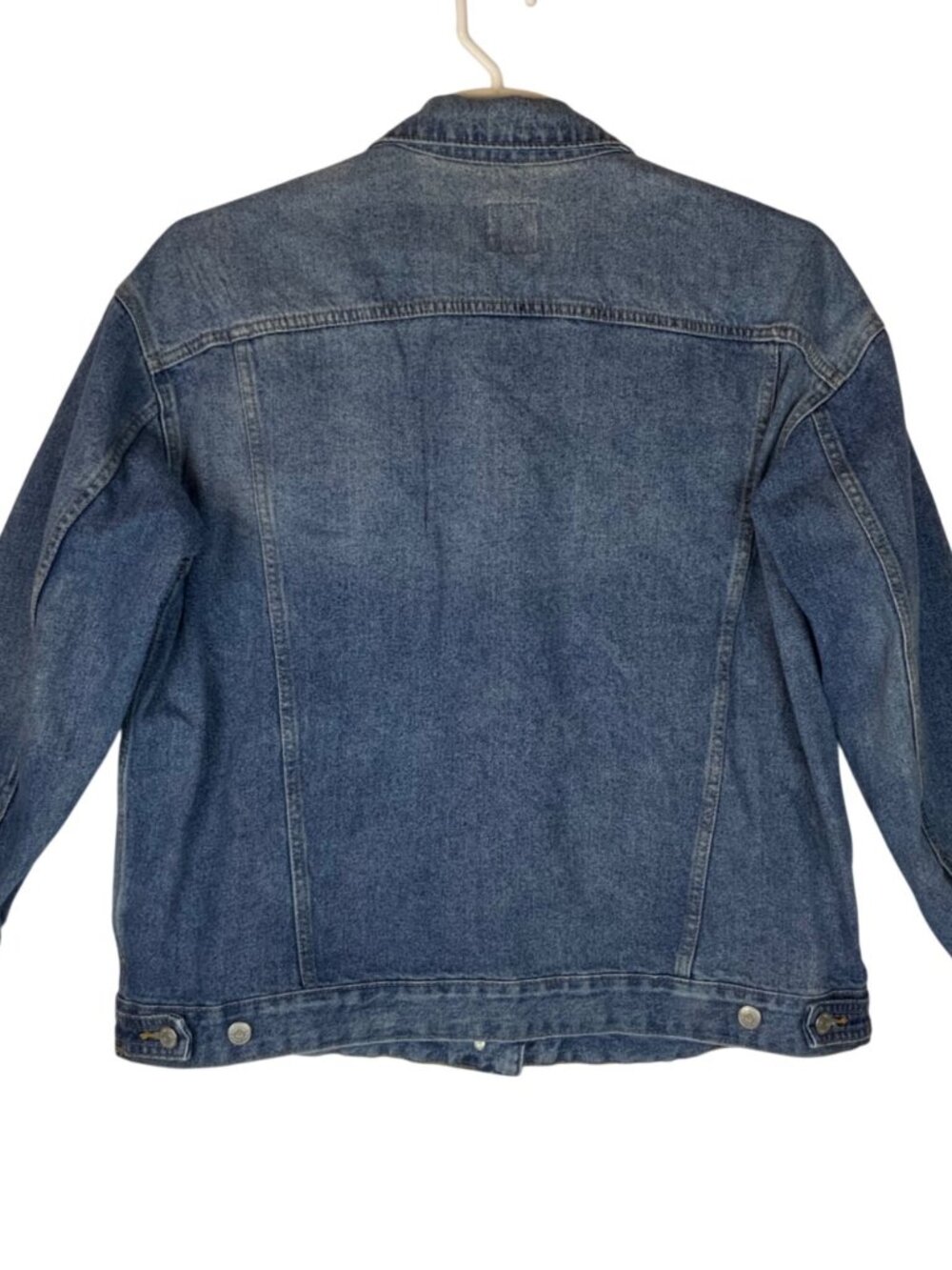 Wild Fable Womens Distressed Blue Denim Trucker Jacket Size XL Button-Up Casual - Picture 3 of 9